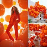 PartyWoo Orange Balloons 20pcs 18 Inch Fall Latex Helium Balloons for