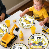 Xynic 187pcs Construction Birthday Party Supplies for 2 Year Old Boy