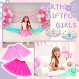Zhanmai 16 Sets Tutu Dress and Tiara for Girls Princess Ballet Skirt