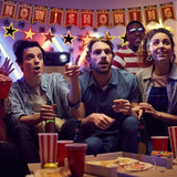 5 Pcs Movie Night Party Decorations Now Showing Banner Hanging Movie