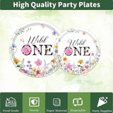 Wildflower 1st Birthday Decorations Supplies 96PCS Flower Wildflower