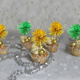 Gyufise 30Pcs Foil Firework Cupcake Toppers Sparkle Tinsel Cake #11