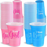 30 Pcs Gender Reveal Plastic Blue Pink Cups Gender Reveal Cups