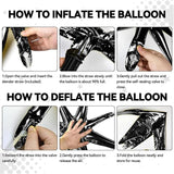 18 Pcs Black Star Balloons, Black Balloon with 6 Pcs 22-Inch