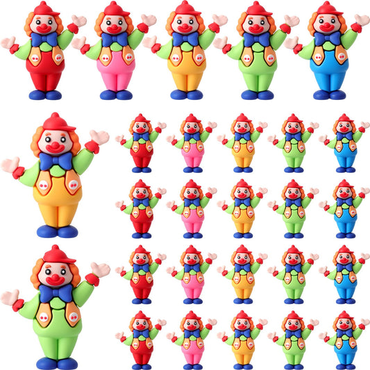 Soulchen 25 Pcs Tiny Clown Figurines Clown Figurines Statues Funny