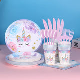 Unicorn Birthday Party Decorations Rainbow Unicorn Plates and Napkin