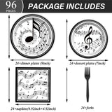 Musical Note Plates Napkins Music Themed Party Tableware Musical Notes