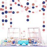 Navy Blue Pink Rose Gold Gender Reveal Decorations 52FT Party