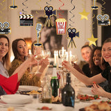 30Pcs Movie Night Party Supplies Hanging Decorations Movie Theme