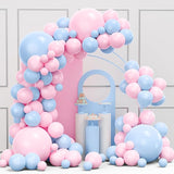 Pink and Blue Balloons Garland Arch Kit, 134pcs Gender Reveal Balloon