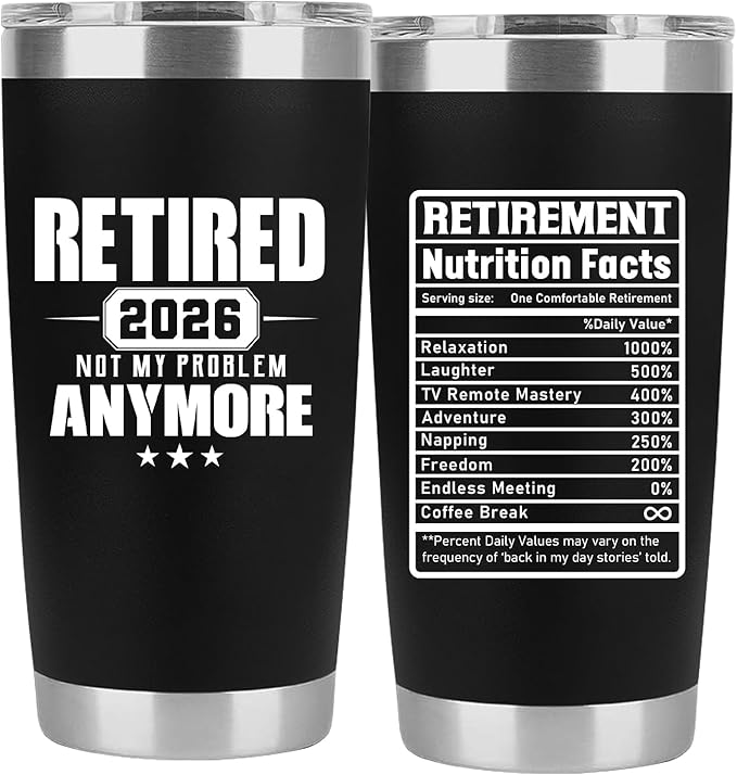 Retirement Gifts for Men 2026 - Retired Not My Problem Anymore -