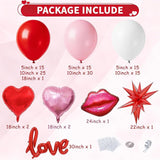 Valentines Day Balloon Arch Garland Kit Red Pink White Balloons with