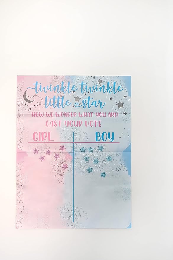 Rool Baby Gender Reveal Ideas Party Supplies Pack Cast your Vote