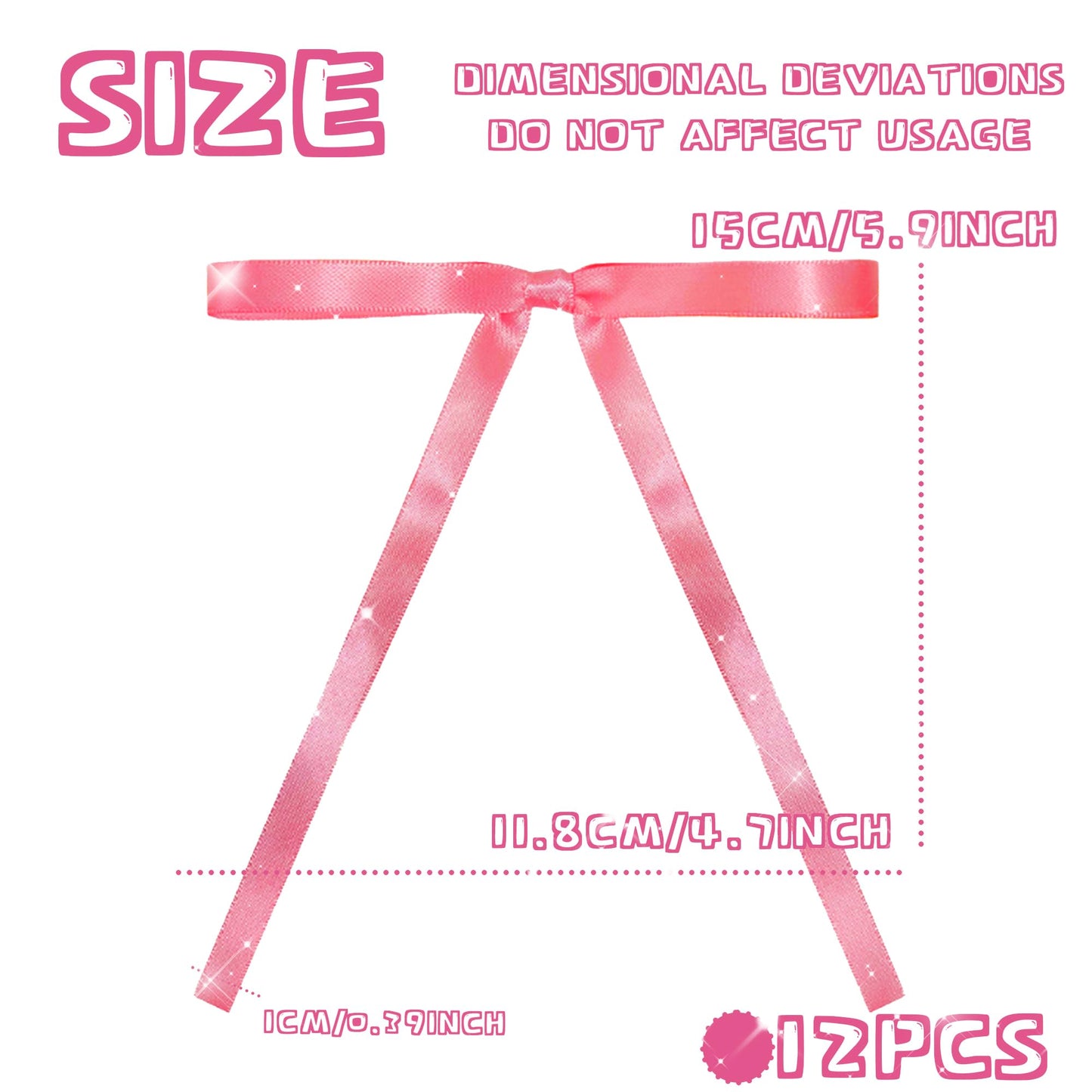 Pink Bow Cake Topper Pink Ribbons Bows for Cake Decorating Pink