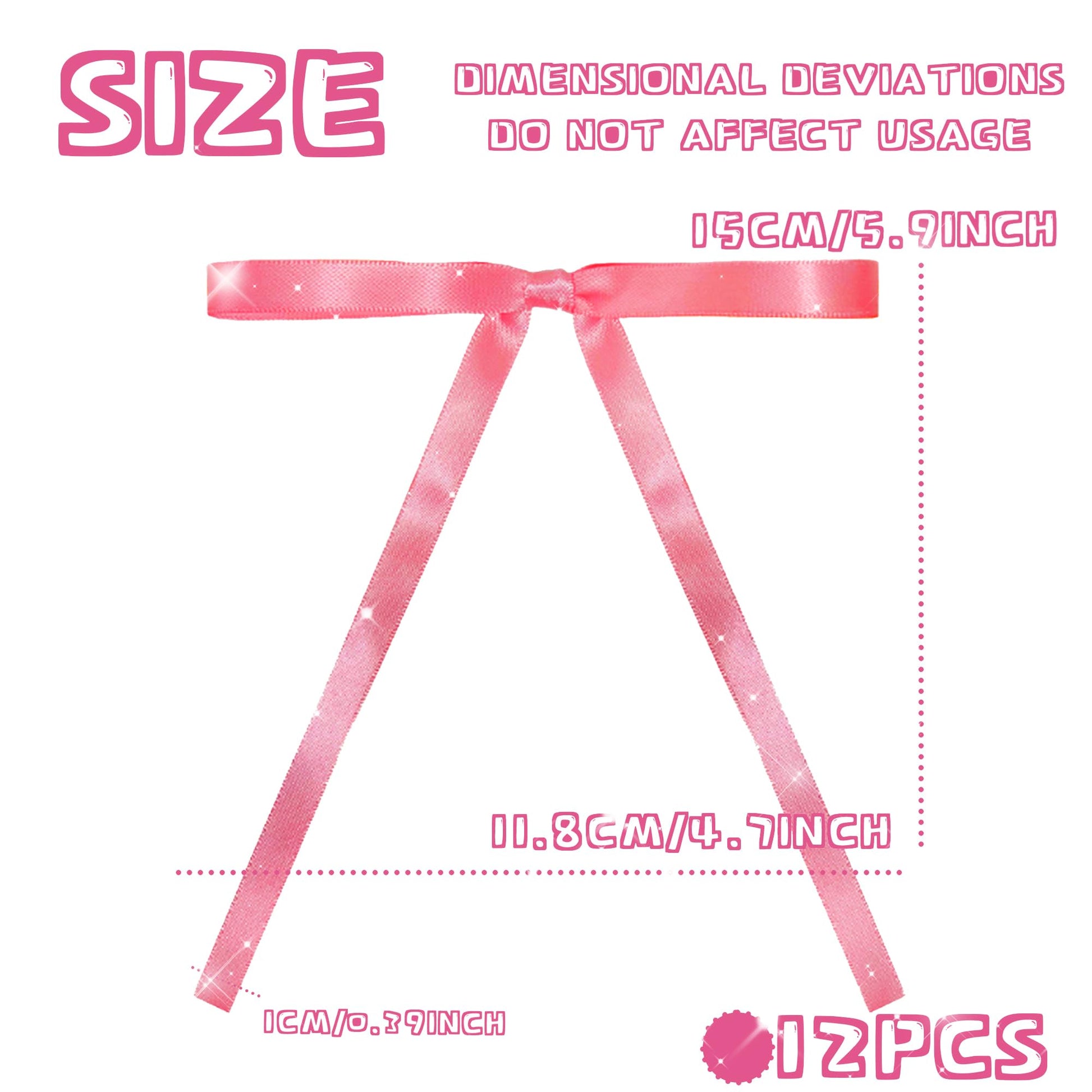 Pink Bow Cake Topper Pink Ribbons Bows for Cake Decorating Pink
