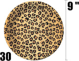 Serves 30 Guest Jungle Safari Zoo Animal Print Birthday Party