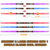 6 Pack Light up Sword Saber with FX Sounds (Motion-Sensitive) and