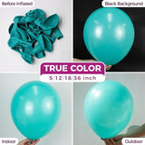 Bezente Teal Balloons 18 Inch - 30 Pack Large Thick Teal Balloons Big