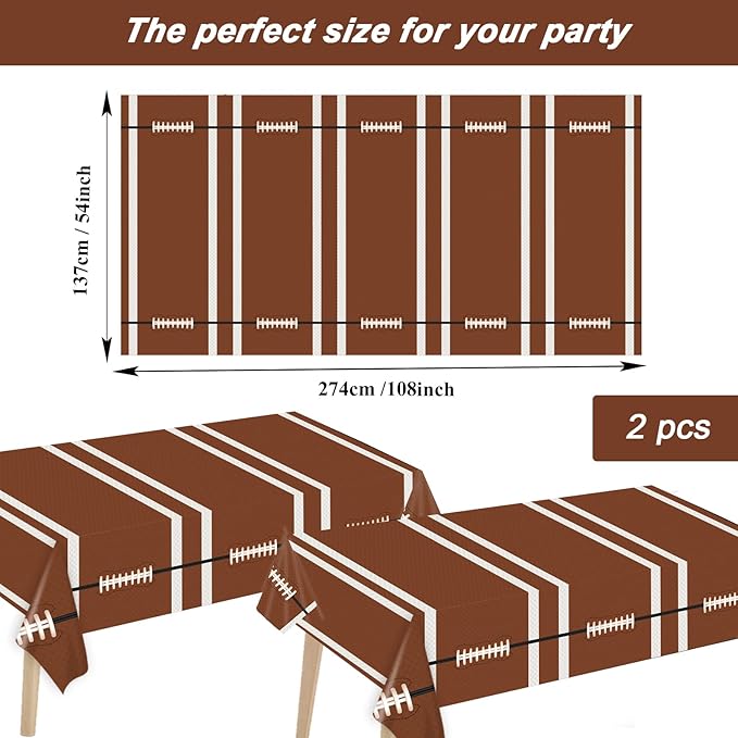 Football Party Tableware Kit for 24 Guests Football Theme Birthday