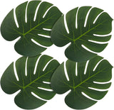 Heavyweight Large Rubber Palm Leaves 30 Pcs Tropical Decorations for