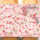 Strawberry 1st Birthday Party Decorations for Girls Sweet One 1st