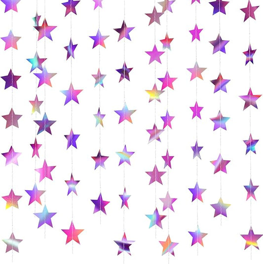 Patelai Glitter Star Garland Banner 2026 Graduation Decor 130 Feet #19