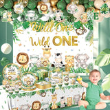 Wild Birthday Decorations Safari Birthday Decorations 277Pcs Wild