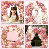 Amandir 153Pcs Boho Blush Balloon Arch Garland Kit, Different Sizes