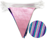 Mermaid Party Decorations Purple Pink and Teal Aqua Metallic Fabric