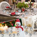 Newmemo Mini Disco Ball Cake Topper 20Pcs Hanging Mirror Disco Balls