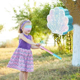 Mermaid Tail Piñata Ocean Supplies Pull String Seashell Fish