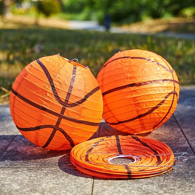 Easy Joy 8 Inch Basketball Party Decorations Basketball Lanterns