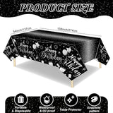 Tudomro 1 Pcs Happy Birthday Tablecloths Happy Birthday Party