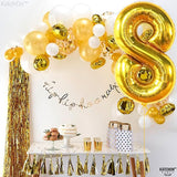 KatchOn, Giant Gold Number 8 Balloon - 40 Inch | Golden 8 Balloon for