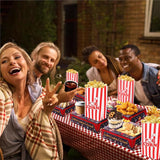 39PCS Movie Night Snack Trays with Popcorn Bags, Disposable Paper