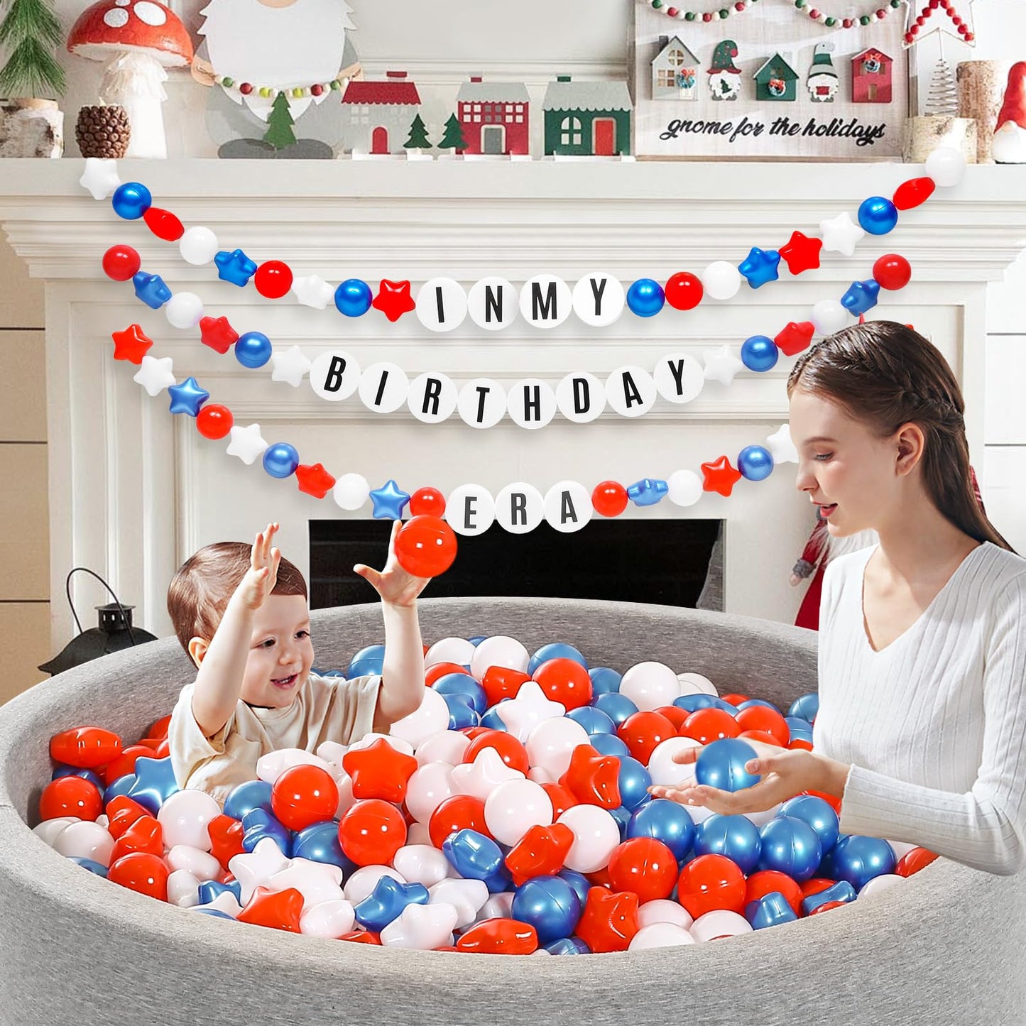 DIY Giant Friendship Bracelet Birthday Garland Kit with Letters Ball