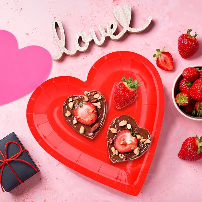 Valentine's Day Party Supplies Set for 48 Guests Romantic Heart
