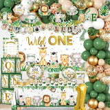 Wild Birthday Decorations Safari Birthday Decorations 239Pcs Wild
