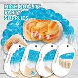200Pcs Beach Party Decorations Ocean Waves Theme Plates and Napkins