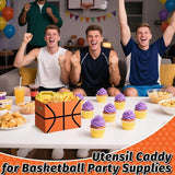 2PCS Basketball Utensil Holder Paper Utensil Caddy for Basketball