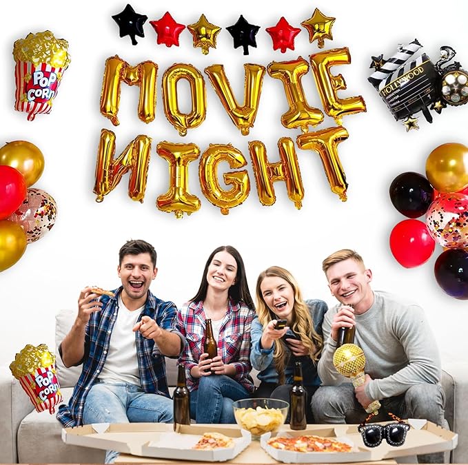 Movie Night Decorations 26 Pcs Movie Night Supplies Movie Theme