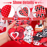 27 Pieces Valentines Day Felt Heart Ornaments Heart Hanging Decors