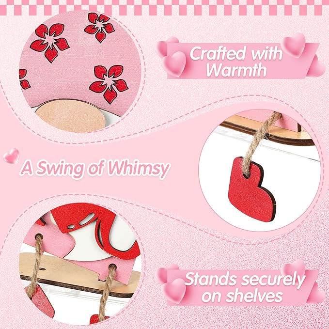 6 Pcs Valentines Day Table Decorations Gnome Valentine Centerpiece