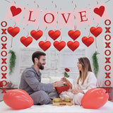 Valentine's Day Decorations Set LOVE Banner 2 XO Garlands 2 Heart