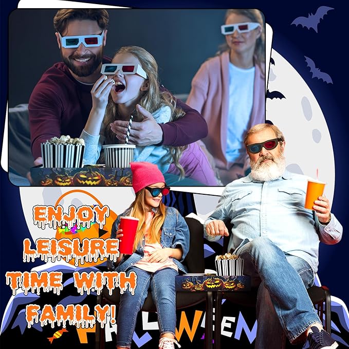 20 Pcs Halloween Movie Night Supplies Movie Night Paper Snack Trays