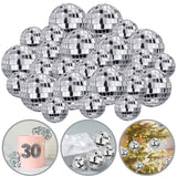 45 PCS 0.78Inch 1.18Inch Disco Ball Cake Decoration Ornaments