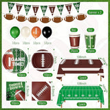 294 Pcs Football Party Decorations Serve 50 Including Paper Plates