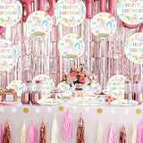 96Pcs Magical Pastel Unicorn Birthday Party Decorations 350 GSM