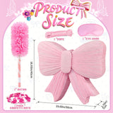 Pink Bow Pinata with Stick and Blindfold, Large Coquette Aesthetic