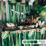 PartyWoo Sage Green Crepe Paper Streamers 6 Rolls 492 ft Pack of